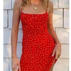 Realisation Par the Alba Dress in Rosa Red Yellow Polka Dot